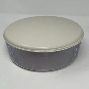 Protector de plástico duro redondo Longaberger Chip & Dip 9" #40804 con tapa #40803 - Imagen 1 de 16