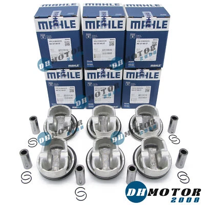 Juego de 6 pistones y anillos Φ84,5 mm STD MAHLE para Audi A6 A7 A8 2,8 FSI BDX CCDA CCEA Foto 1 de 4
