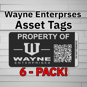 Wayne Enterprises Asset-Tags (Vinyl Aufkleber Aufkleber, Auto Laptop Fensterbecher mit - Bild 1 von 6