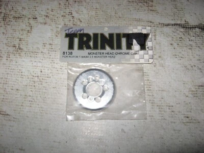 Trinity Traxxas T Maxx 2.5 Monster Chrome Cap Alum Silver Fits RC 8136 (1) 8138 - Image 1 of 2