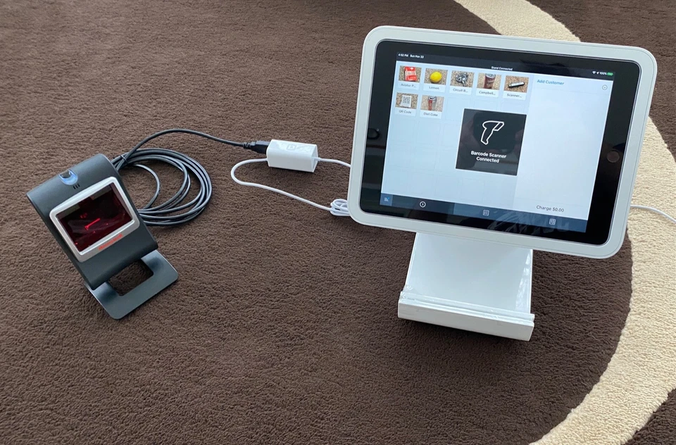 Hands Free Honeywell 1D 2D USB Barcode Scanner For SQUARE STAND CASH REGISTER  - Image 1 of 1