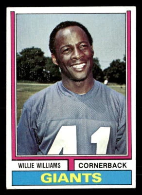 1974 Topps #284 Willie Williams - VG - Image 1 of 2