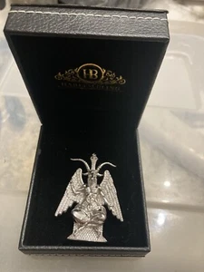Baphomet Sterling Moissanite Pendant Goat Pentagram 🥶 - Picture 1 of 8