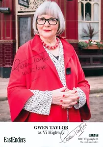 Gwen Taylor - Vi Highway - EastEnders - Signed Autograph - Picture 1 of 1