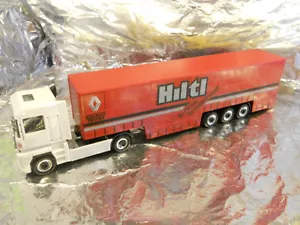 ** Herpa 282703 Renault Magnum Curtain Canvas Semitrailer Hiltl 1:87 HO Scale - Picture 1 of 1