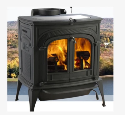 Estufa de leña intrépida Vermont Castings, negra, puertas de transición, 0002115T Foto 1 de 4