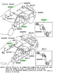 Harness, FR Door For: Mitsubishi Lancer Evo 5 6 CP9A - Picture 1 of 1