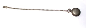 Reloj Bolsillo Cuarzo Con Cadena Y Clip 12", Tono Plata - Imagen 1 de 6