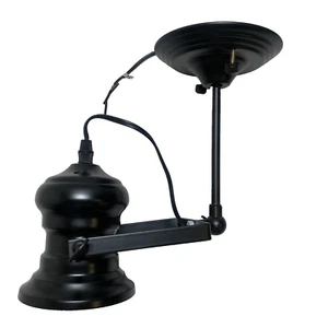 Retro Industrial Black Metal Pendant Sconce Wall Ceiling Light NEW w/out TAGS - Picture 1 of 13
