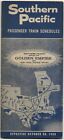 10/30/1960 Southern Pacific SP Time Tables -  The Golden Empire 