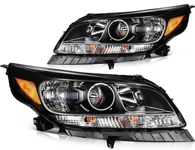Pair Headlights Assembly For Chevy Malibu 2013-15 LED DRL Projector HeadLamps Foto 1 de 4