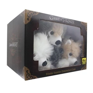 Exclusivo de Juego de Tronos 6 pulgadas de peluche Direwolf propenso cachorro paquete de 6 - Imagen 1 de 2