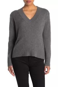 Maglione nuovo con etichette $380 360 cashmere margherita 100% cashmere 39240 MID HEATHER GRIGIO S - Foto 1 di 7