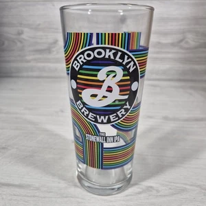 1 X Brooklyn Stonewall Inn IPA Pint Glasses M24 Brand New Pub Man Cave - Picture 1 of 5