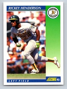 1992 Score - Rickey Henderson #480 - Picture 1 of 2