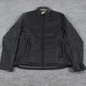 Relwen Jacket Men Medium Vertical Insulator Full Zip Quilted Black Outdoor - Picture 1 of 11