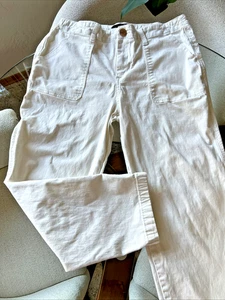 1822 Denim White Jeans Women’s 12 Stretch Crop - Picture 1 of 10