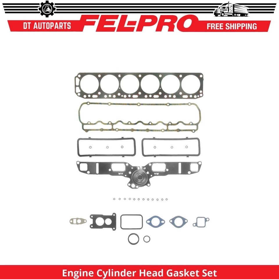 Juego de juntas de culata de motor Fel-Pro para Chevrolet P30 1979 4,1 L L6 Foto 1 de 1