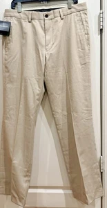Pantalone uomo Eddie Bauer Performance kaki vestibilità classica 33 x 30 nuovo con etichette - Foto 1 di 4