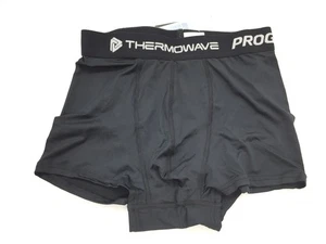 Thermowave Men's Prime Boxer Shorts Underpants, Black, M - Picture 1 of 2
