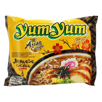 Yum Yum Instant Nudelsuppe Japanese Chicken Flavor 60g Yum Yum Nudeln - Bild 1 von 2