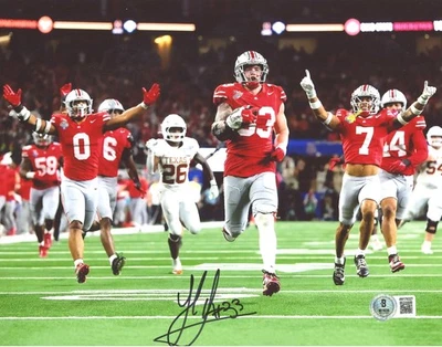 Jack Sawyer Autographed Ohio State Buckeyes 8x10 Photo Beckett Witness 53152 - Image 1 of 2