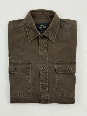 VTG RedHead Chamois Shirt Flannel Dark Brown Cotton Mens Medium Long Sleeve - Image 1 of 3