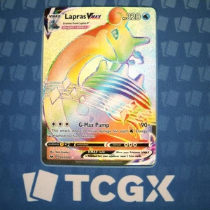 Pokemon - Lapras VMAX (Secret) - 203/202 - SWSH01: Sword & Shield Base Se NM - Picture 1 of 1