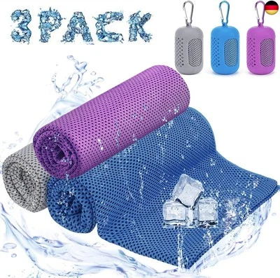 BESUCHE DEN CISKOTU-STORE Ciskotu Kühltuch 3er Set, Mikrofaser Sport Handtücher Kühlendes, Sc