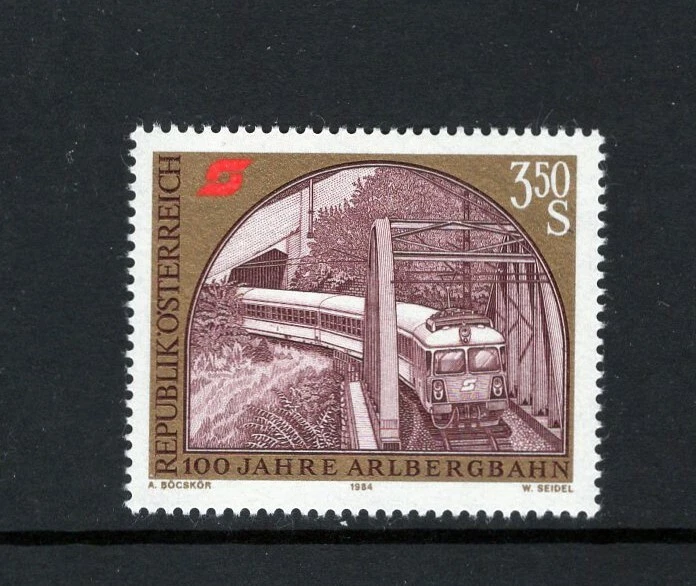 Austria 1984 3.50s SCHANATOBEL RAILROAD BRIDGE SC 1289 MNH - Image 1 of 1
