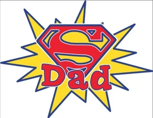 Vatertag Super Papa Essbar Tortenaufleger Dekoration - Bild 1 von 1
