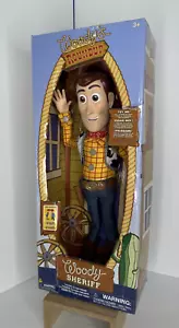 Disney Woody's Roundup Woody The Sheriff - Talking Doll, Toy Story, Size ~15" - Picture 1 of 8