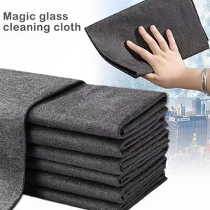 5Pcs Magic Glass Cleaning Cloth No Trace Microfiber Absorbent Dish Cloth New Z5 - Picture 1 of 17