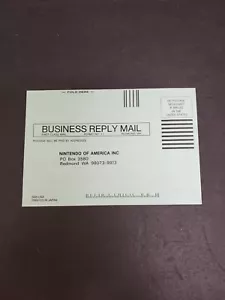 Tarjeta de registro de garantía de consola SNES SNS-USA Super Nintendo of America de colección - Imagen 1 de 16