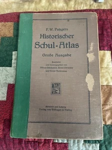 FW Putzgerz Historischer Schul-Atlas Maps Europe 1926 Globe Ausgabe Globe Editio - Picture 1 of 14