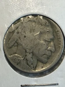 1917 Buffalo Nickel - Picture 1 of 2