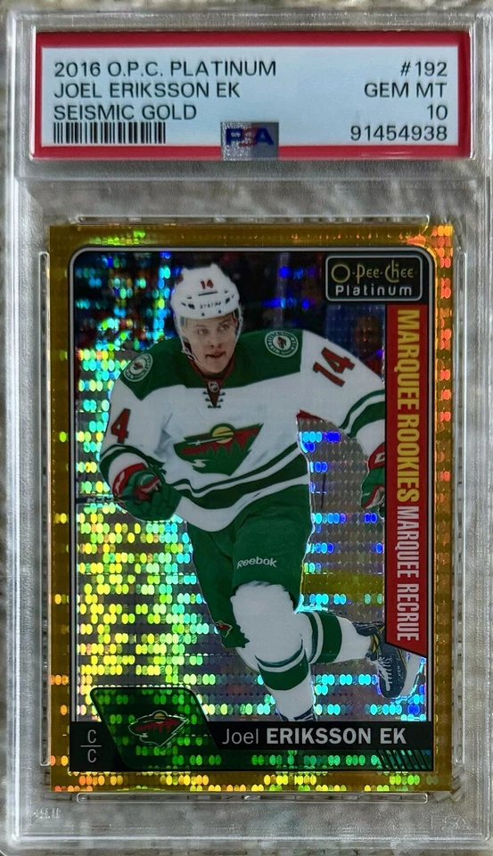 2016-17 OPC PLATINUM GOLD /50 JOEL ERIKSSON EK RC PSA 10 POP 1 - Image 1 of 2