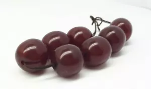 ANTIGUO OTOMANO DAMARI FATURAN 7 CUENTAS ÁMBAR CEREZA 14 GR HERMOSO MUY RARO - Imagen 1 de 7