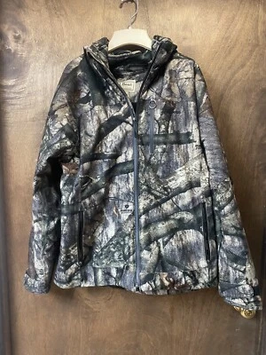 LL Bean Mossy Oak Country Camo 2 in 1 Jacket liner hunting jacket Sz. M READ - Image 1 of 4