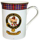 China Tea Mug MacFarlane Clan Crest Fine Bone Gold Rim Made in Scotland