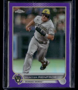 Actualización cromada Topps 2022 #USC163 Hunter Renfroe refractor púrpura - Imagen 1 de 2