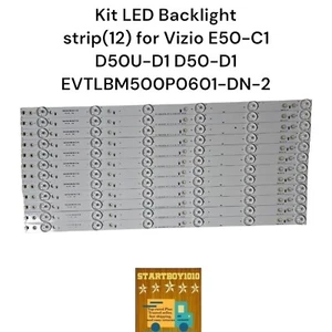 Kit LED Backlightstrip(12) for Vizio E50-C1D50U-D1 D50-D1EVTLBM500P0601-DN-2 - Picture 1 of 7