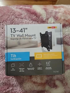 TV Wall Mount Tilt Up to 41" Fully Assembled VESA Metal - Picture 1 of 5
