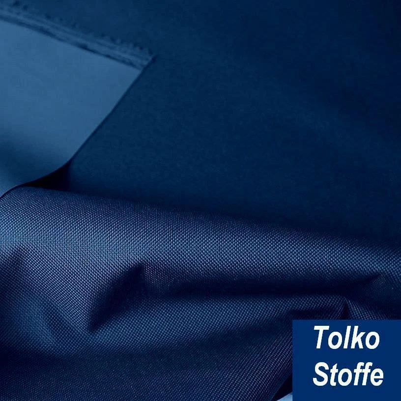 dkl blau Nylon-Segeltuch wasserdicht reißfest robust Plane Stoff matt Meterware - Bild 1 von 1