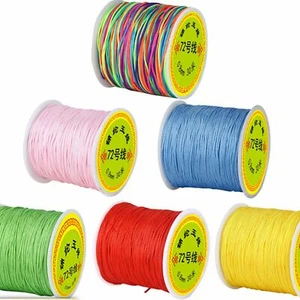 Cuerda de nailon de 50 metros hilo de anudar chino 0,8 mm trenza cordón cuerda - Imagen 1 de 31