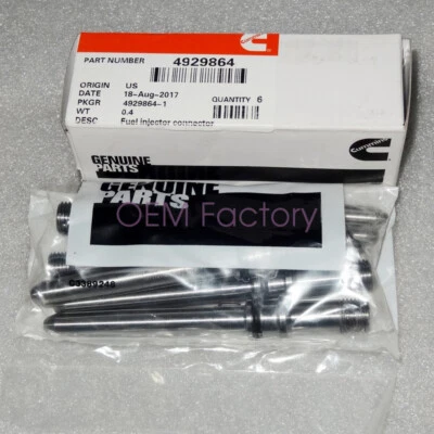 OEM 4929864 Cummins 6 pcs Injector Connector Tubes for Dodge RAM 2500 3500 Foto 1 de 4