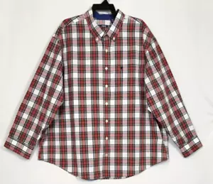 Izod Mens 3XL Multicolor Plaid Button Down Collar Long Sleeve Button Front Shirt - Picture 1 of 10
