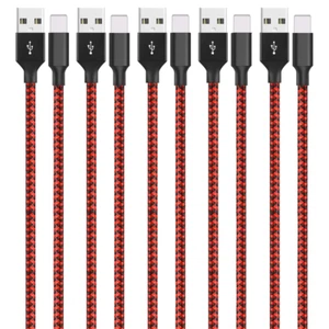 5Pack Bulk 6Ft Heavy Duty For iPhone 14 13 11 8 6 Charger USB Fast Charger Cable - Picture 1 of 16