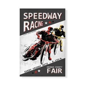 Impresión En Lienzo En Papel Póster O Cuadro Rogan Mark Speedway Racing OC Fair - Imagen 1 de 2