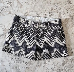 Girls Crewcuts Black/Beige Bohemian Aztec Print Shorts Size 10 100% Cotton - Picture 1 of 9